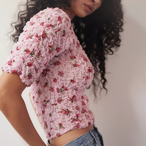 NEW Free People Rosie Posie Top - Picture 14 of 15